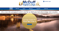 Desktop Screenshot of mcduffenglishcollege.com